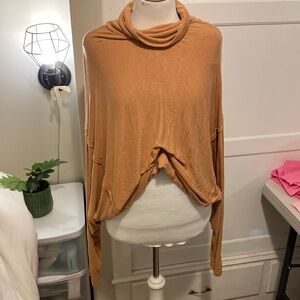 We the free burnt orange autumn long sleeve sweater